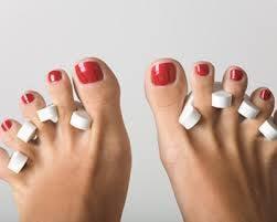 Pretty Pedi with Vinylux. Newest technology that dries fast and lasts longer.