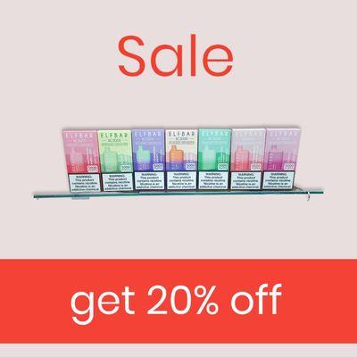 20% off on Vapes