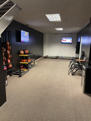 Workout/ recovery area