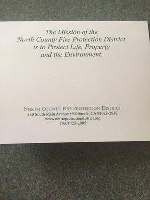 North County Fire Protection District