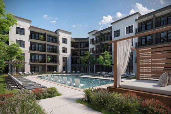 RESORT-STYLE SWIMMING POOL