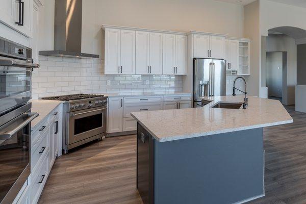 White cabinets are classic and timeless.  Over 65% of our cabinet orders are for white.