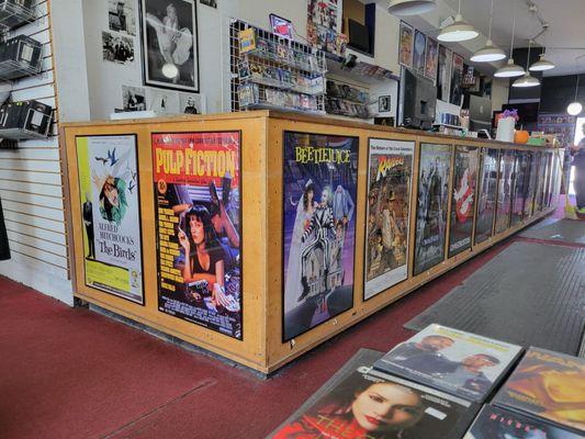 Counter with more classic movie posters