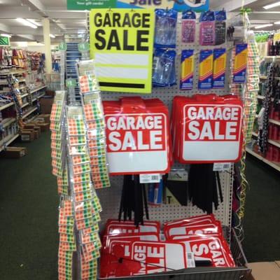 Clever display in front near entrance inspires one to plan a sale