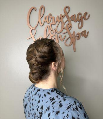 This is an up-do for a formal event I attended. So pretty!