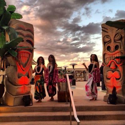 Tiki gods at the W (holiday party)