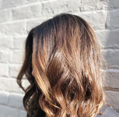 Sun kissed brunette balayage done by Ryan