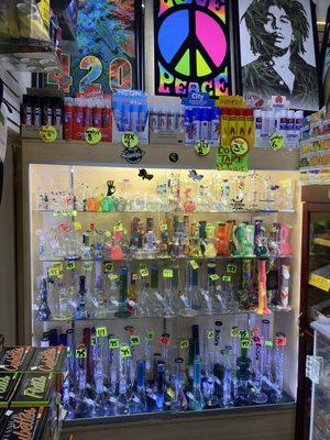 100's of different glass and pipes!