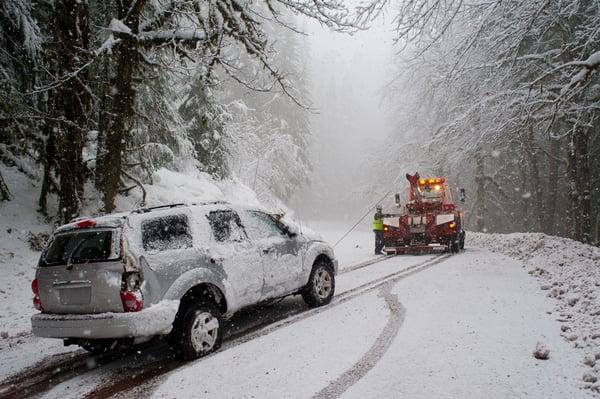 winter time towing