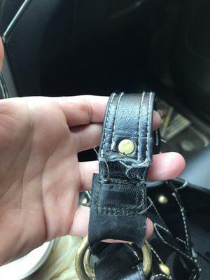 Awful job fixing my purse strap. Such a waste of money!!! Save your time and hard earned money and go elsewhere!!