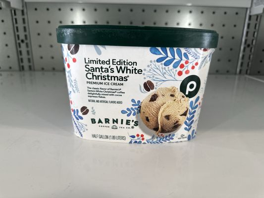 Santa's White Christmas Ice Cream.