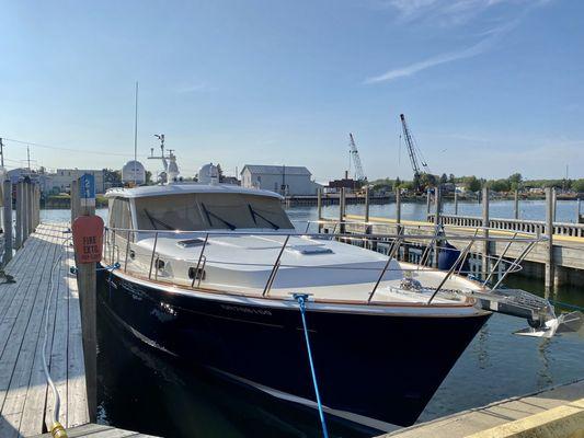 Another successful boat wash with a very happy client!