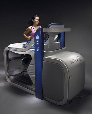 The Alter-G treadmill enhances the ability to help patients recover faster and increase their return to function without the impact.