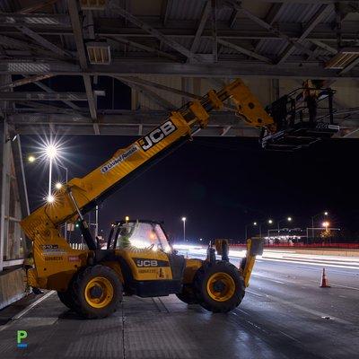 San Clemente Border Patrol Station lighting installation