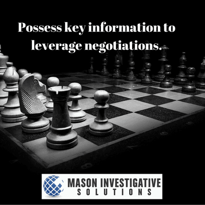 Dominating negotiations requires one to possess key information.