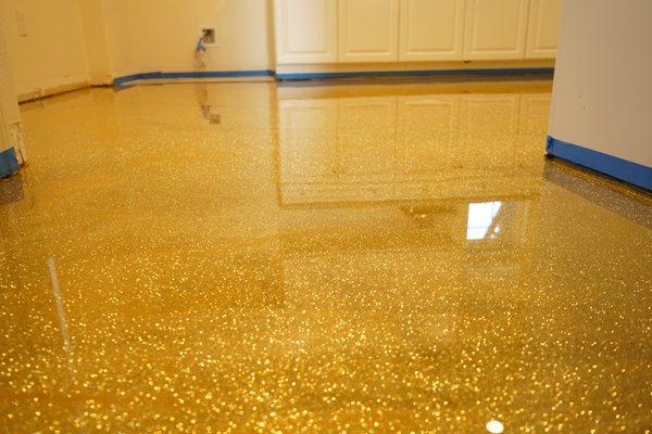 Custom Glitter Epoxy Floor