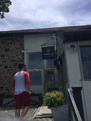 Entrance to the bar and dine in area