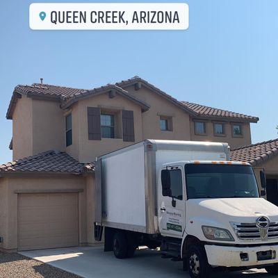 Queen Creek Arizona and a beautiful moving day with Nirvana Moving.