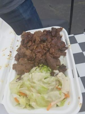 Really tasty flavors on this beef & cooked perfect! Arirang is a "go-to" food truck (Pleasanton FTM Fri lunch 6/17/16)