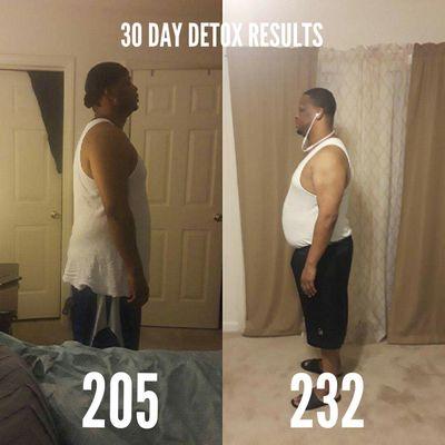 A Client Lost 25 pounds from our 30 Day detox