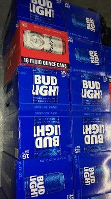 15 packs of 16 oz bud light or Budweiser