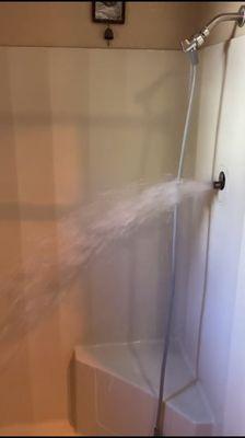 Broken shower