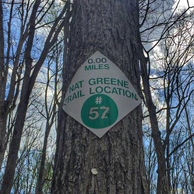 Rescue Markers along the trail...so you can let 911 know where you are in case you fall down and get hurt.