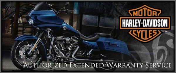 We are an authorized extended warranty shop for Harley Davidson.