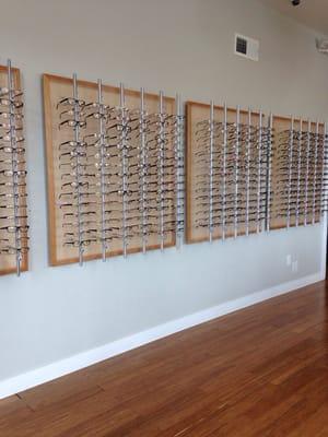 The huge selection of glasses patents can choose from.