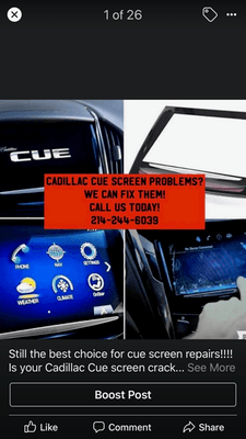 Cadillac CUE Screen Replacements - Installed Same Day Turnaround