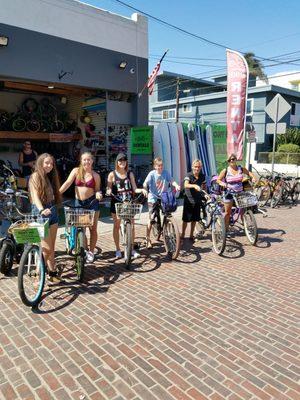 Enjoyed our bike ride from Venice beach to the Santa Monica Pier. Great up and coming bike rental at Beach Front Bike.