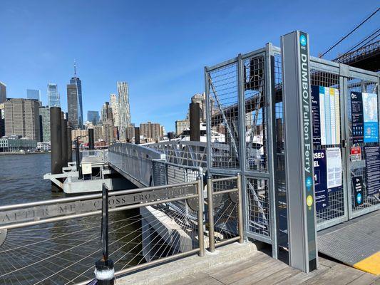 NYC Ferry.DUMBO Landing