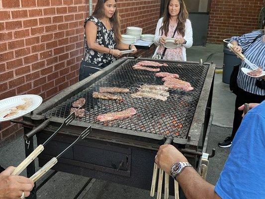 Cooking our own steaks