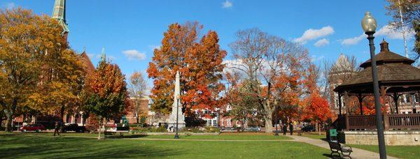 Beautiful Natick Center in the Fall.