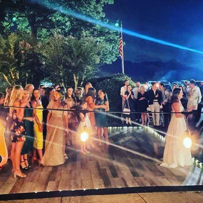 Dancefloor outside of the Church - First Dance