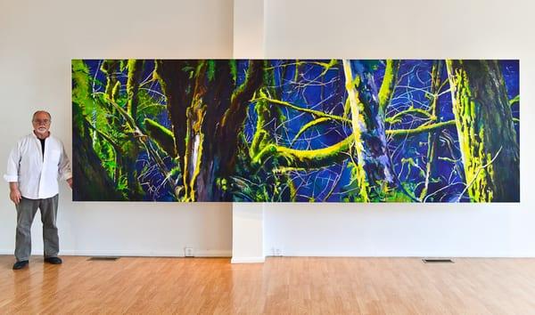 Can't See the Forest for the Trees, Acrylic on Canvas, 63" x 197"