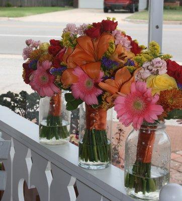 Spring bridal bouquets