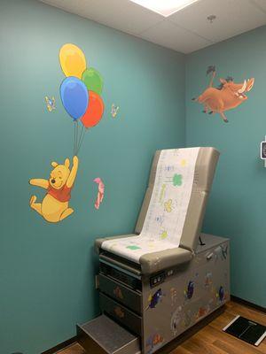 Pediatric evaluation room