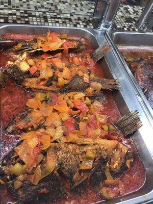 Mojarras en salsa