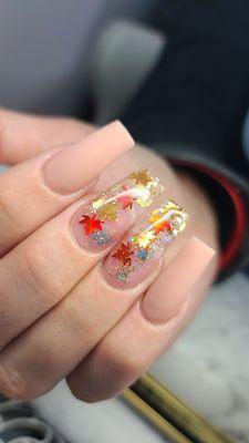 Classy Nail set with fall designs