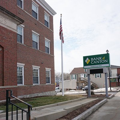 Bank of Canton Canton Center branch, front - 557 Washington Street