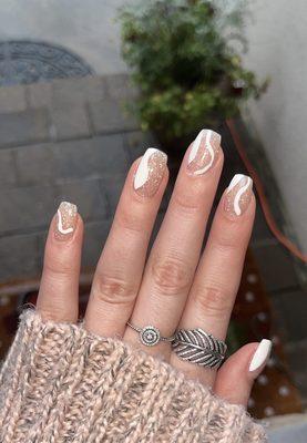 SNS Manicure with Design