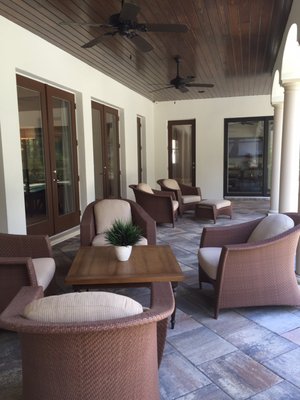 Pool (adjacent) Sitting Area (note high-end finishes)