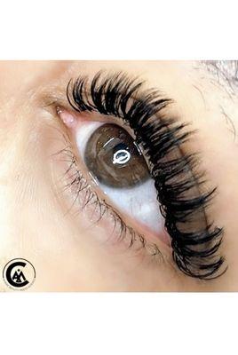 Wet hybrid lashes