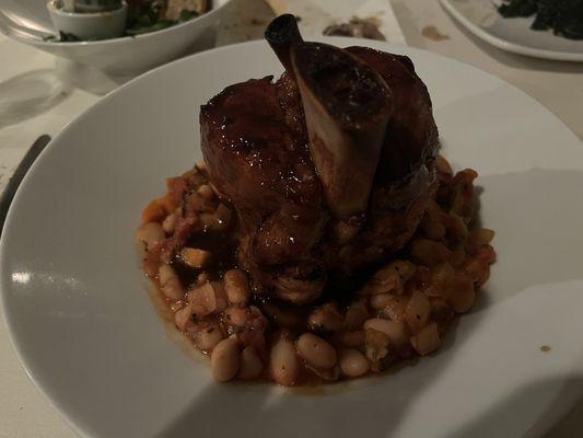 Pork Osso Buco special with cannellini beans and rosemary