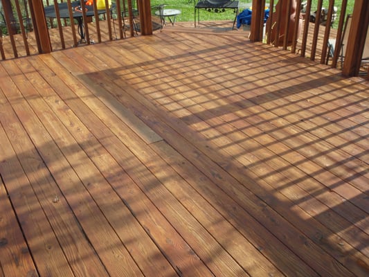 Deck Staining After