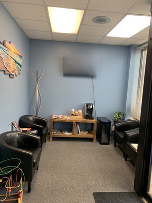 Inside of the office.