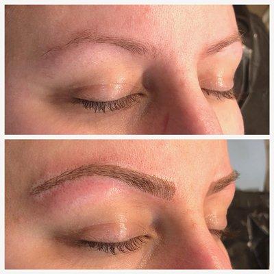 Microbladed Brows - Before and After