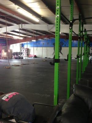 Inside the gym in July 2013