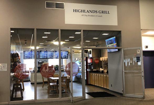 Restaurant Entrance, inside the airport pre-security